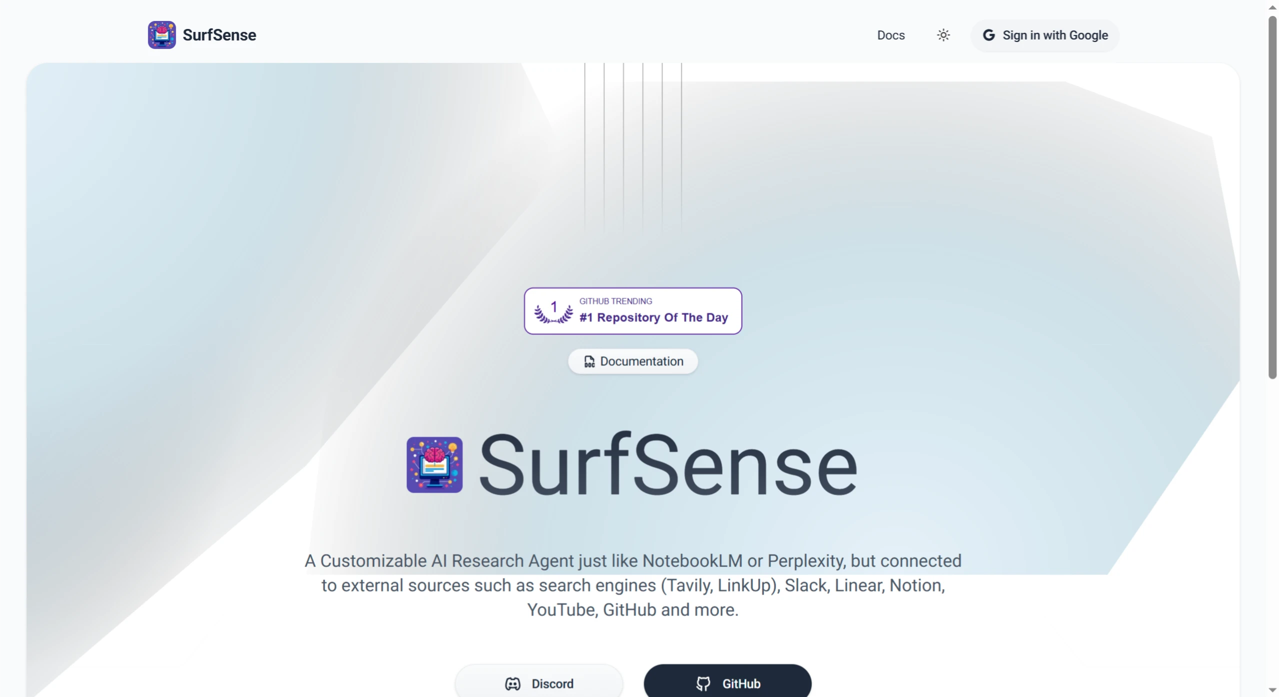 SurfSense：一个开源AI研究代理，可作为NotebookLM和Perplexity的开源替代品.webp