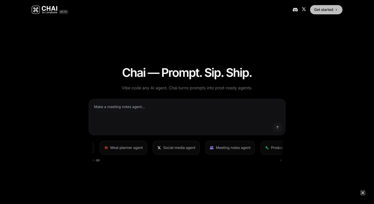 Chai：AI代理开发平台
