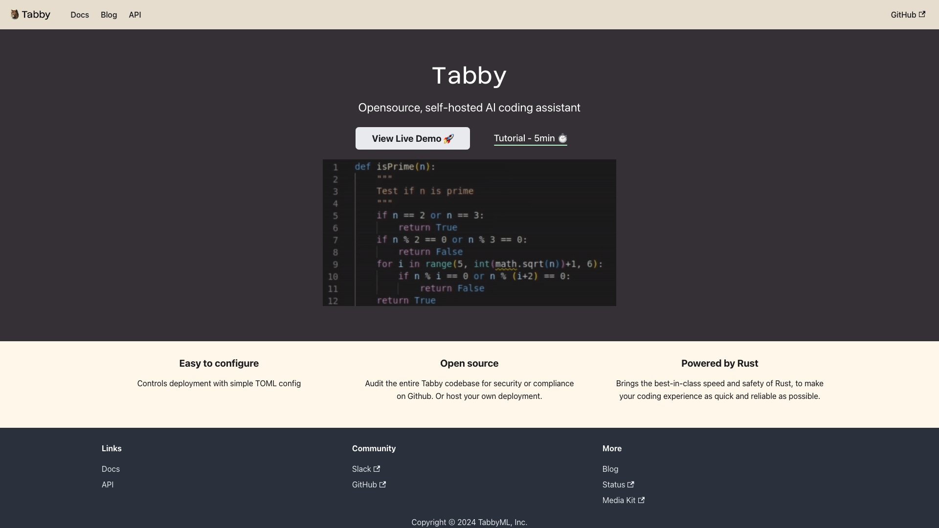 Tabby项目主页