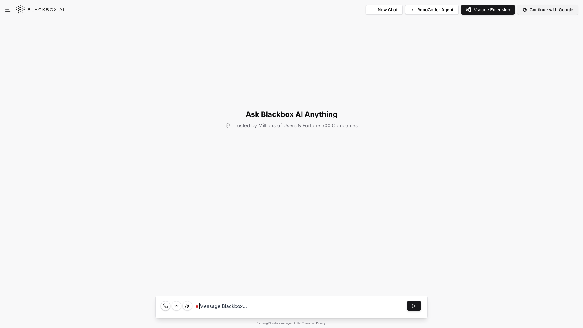 Chat Blackbox 项目主页截图