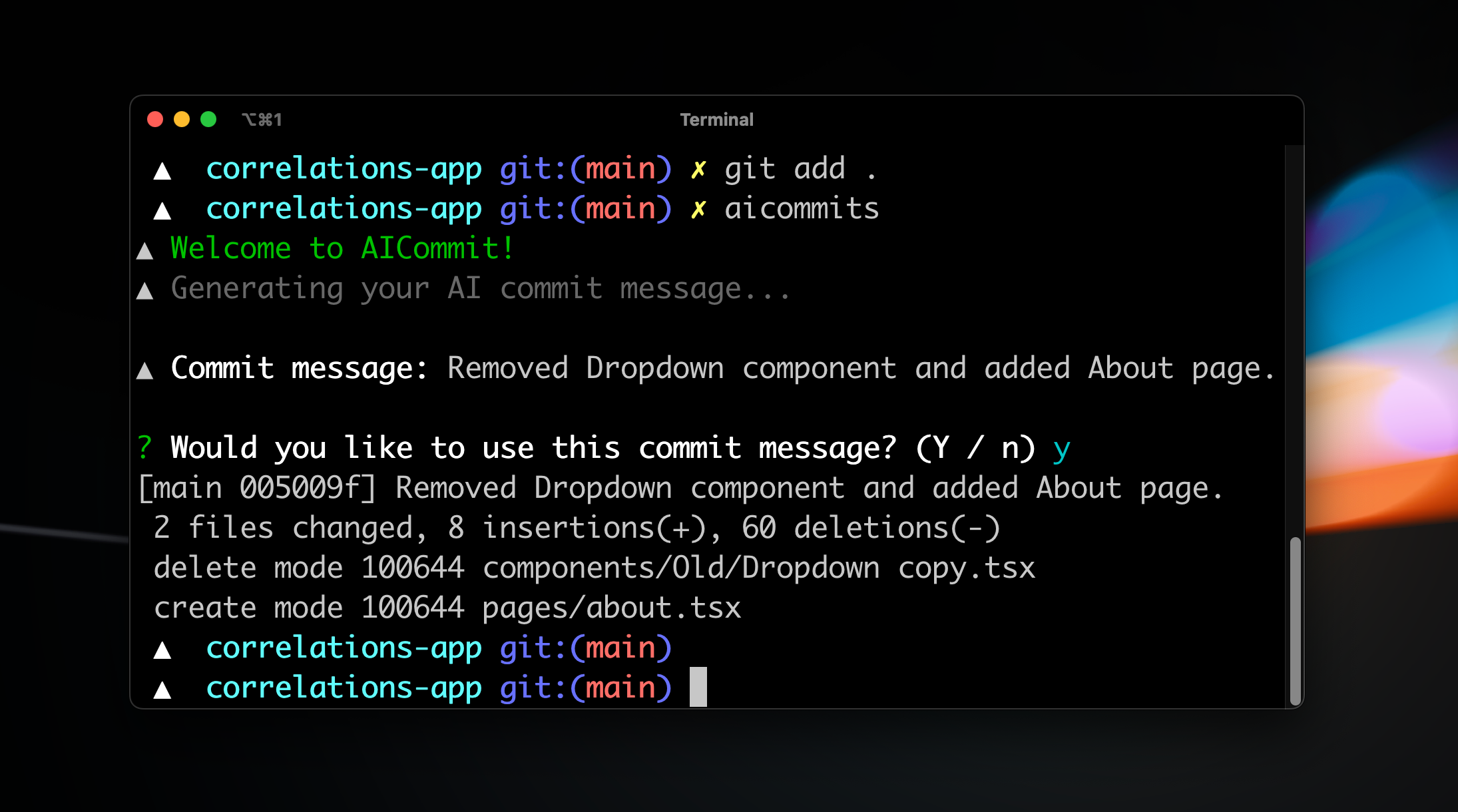 AI Commits: 革新你的Git提交信息
