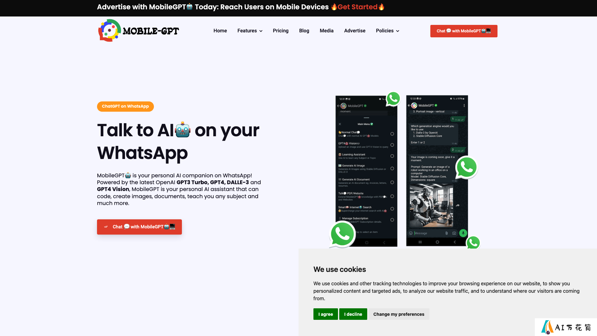 MobileGPT WhatsApp Chatbot