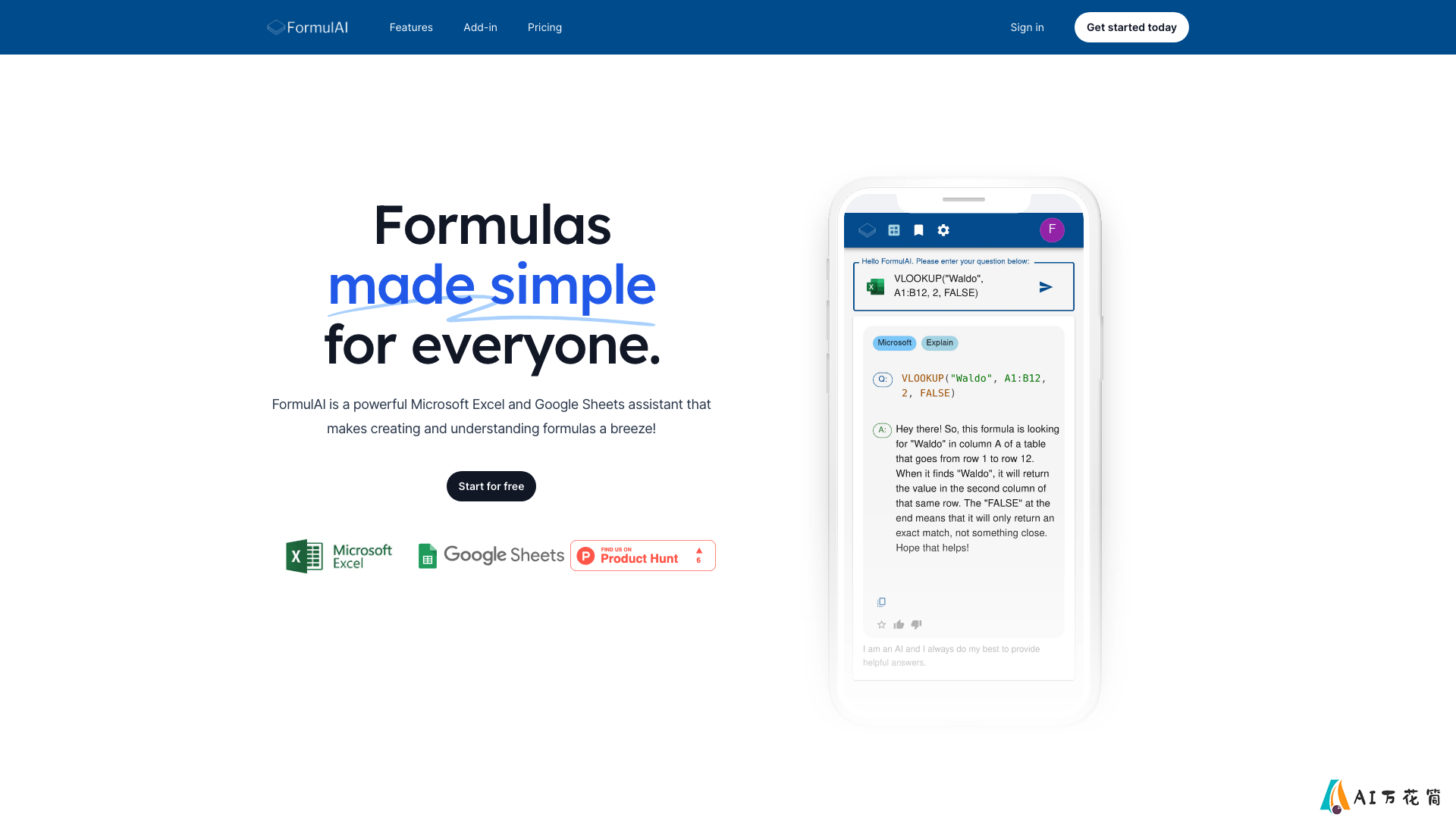FormulAI 主页截图