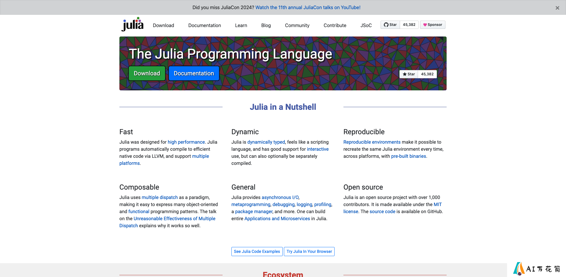 Julia 编程语言：高性能科学计算的新选择