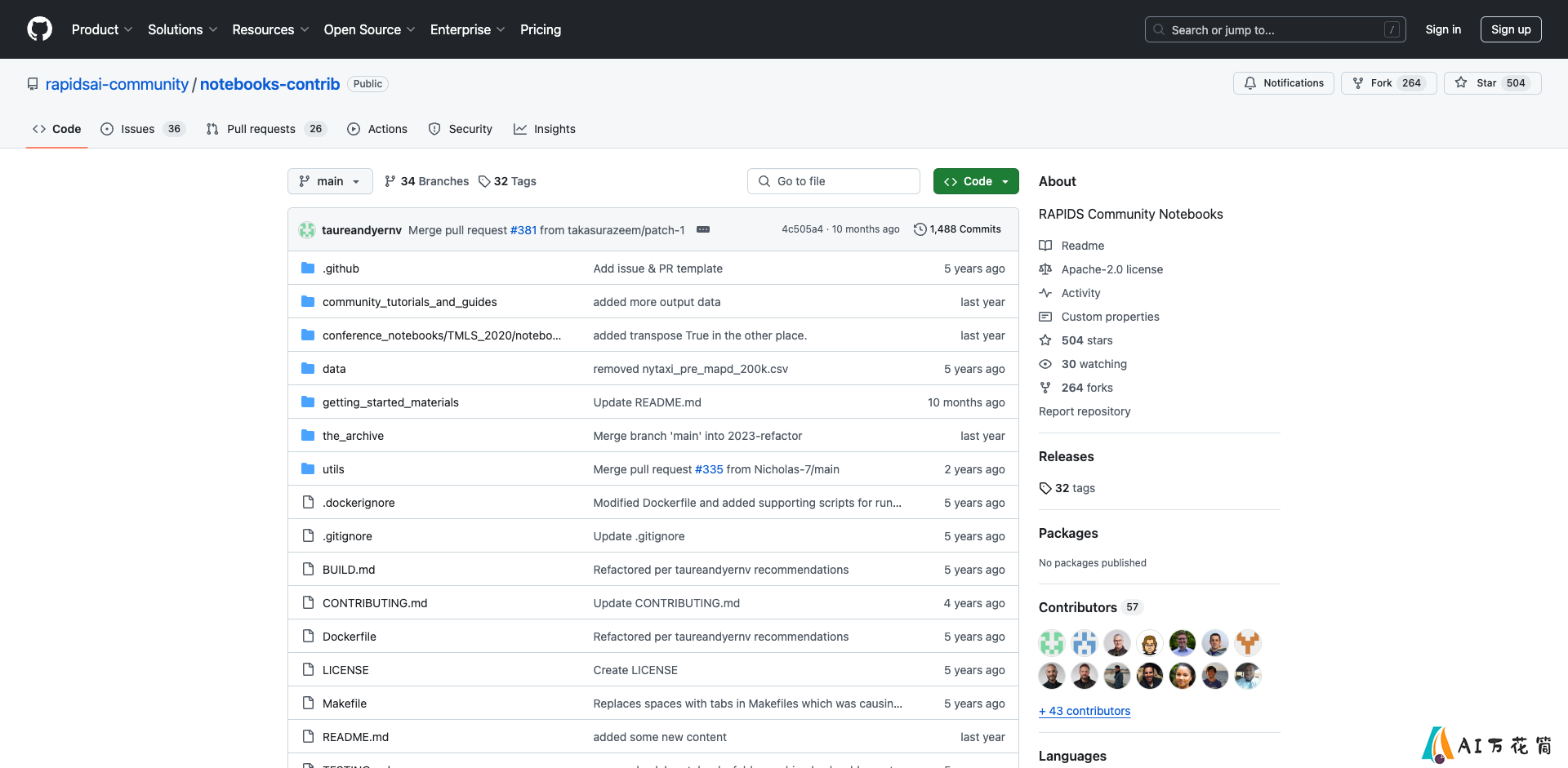 RAPIDS Community Notebooks: 加速数据科学工作流的开源工具集